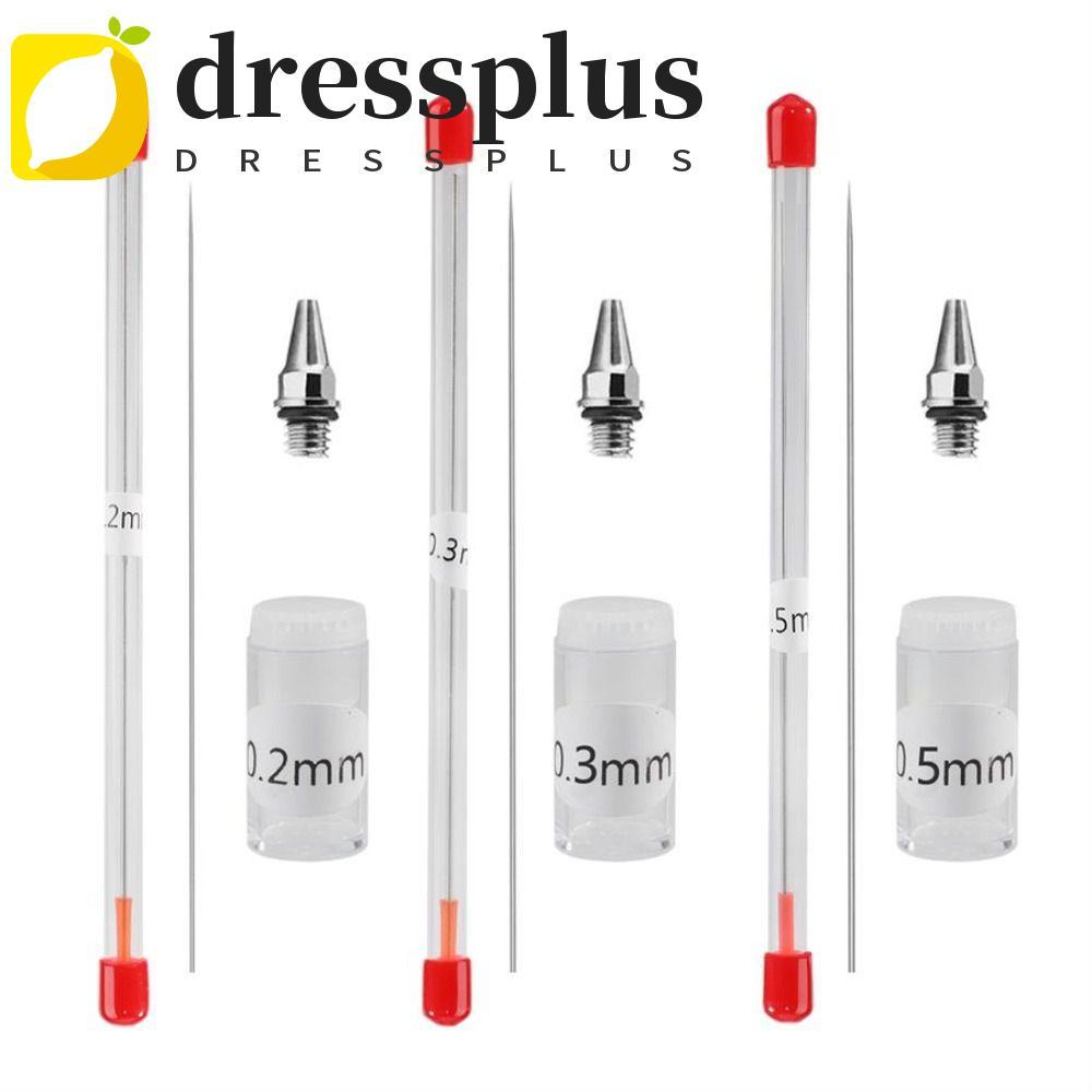 DRESSPLUS Airbrush Vòi phun cho Airbrush Nắp phun sơn Xịt kim Vòi phun 0,2mm / 0,3mm / 0,5mm Phụ kiệ