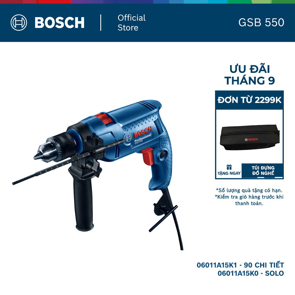 Máy khoan động lực Bosch GSB 550