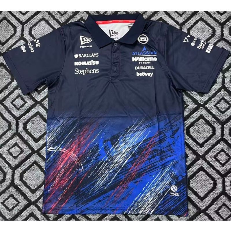2026 new F1 racing suit, Williams team custom T-shirt, quick-dry and breathable, Albon, Sainz, outdo