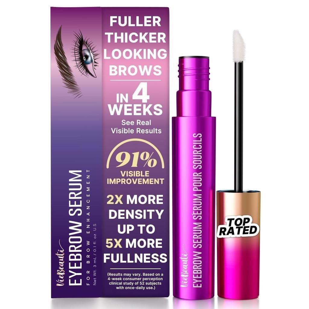 VieBeautiEyebrowGrowthSerumforLongerFullerThickerLookingBrows|Each3mLTubeIsCompactEnoughtoTravelWith
