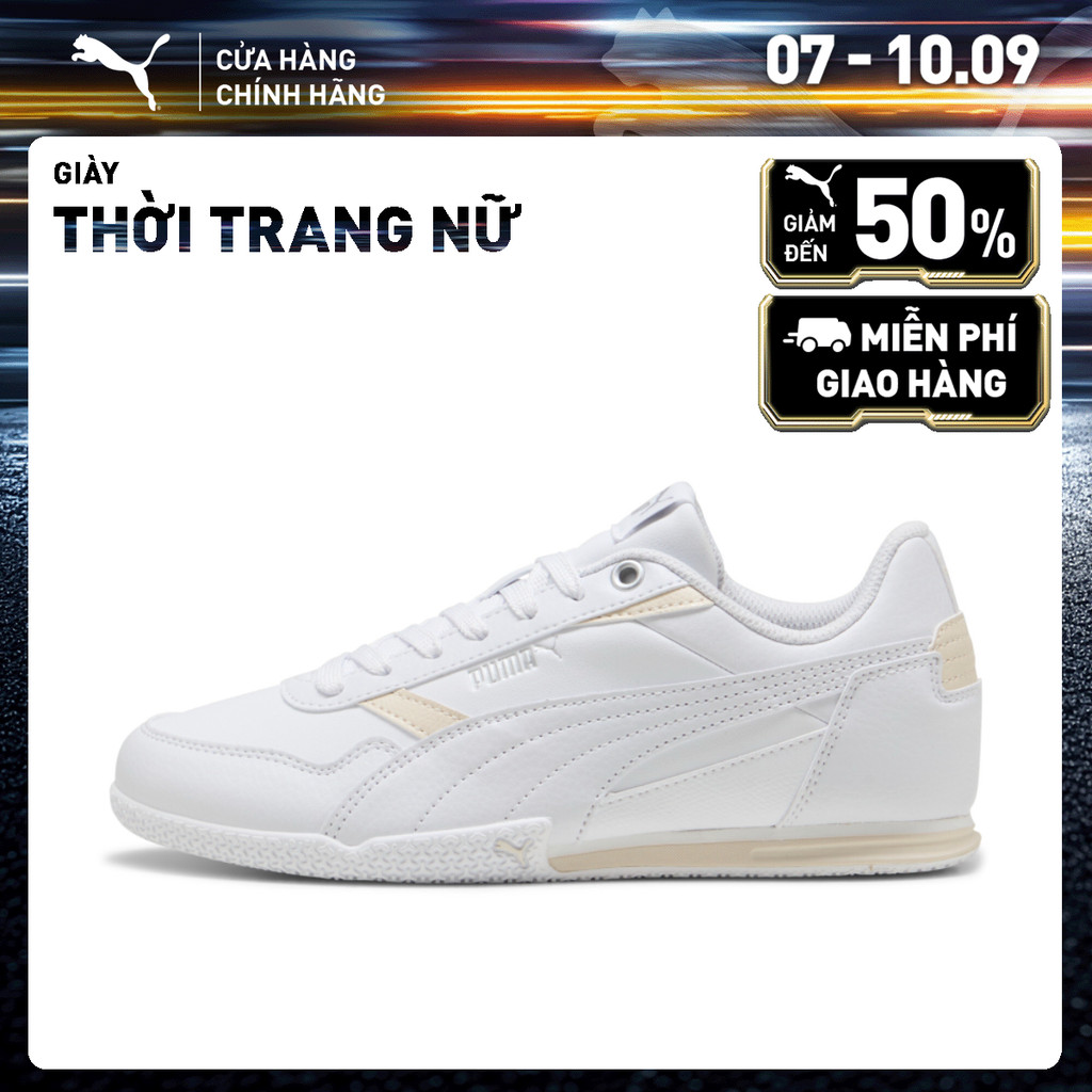 Giày Thời Trang PUMA Nữ BELLA DONNA L White-Silver Màu Trắng