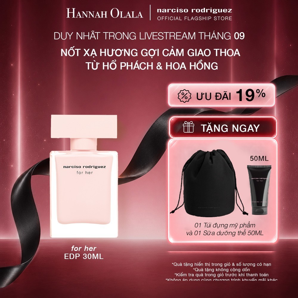 [HANNAH] Nước Hoa nữ Narciso Rodriguez For Her EDP 30ml