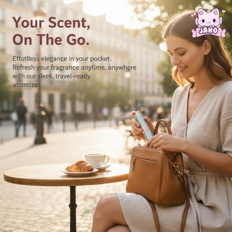 [JAHO] 4 Chai Cologne du lịch có thể đổ lại 8ml Nước hoa chống rò rỉ rỗng cho ví Nhà thơ Chuyến đi n