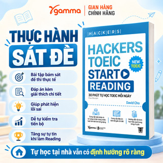 Sách - Hackers Toeic Start Reading - 30 Phút Tự Học TOEIC mỗi ngày (Gamma Books)