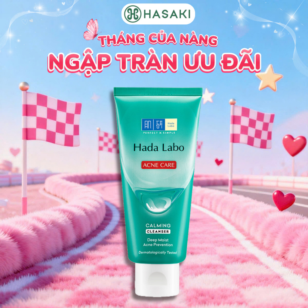 Kem Rửa Mặt Hada Labo Cho Da Mụn Và Nhạy Cảm 80g Hasaki Sản Phẩm Chính Hãng