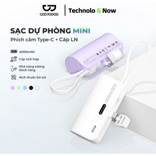 {MẪU MỚI 2025 - HOẢ TỐC} Sạc dự phòng mini 4000mAh (CÂN NHẮC DUNG LƯỢNG ÍT) Chính Hãng GOOJODOQ