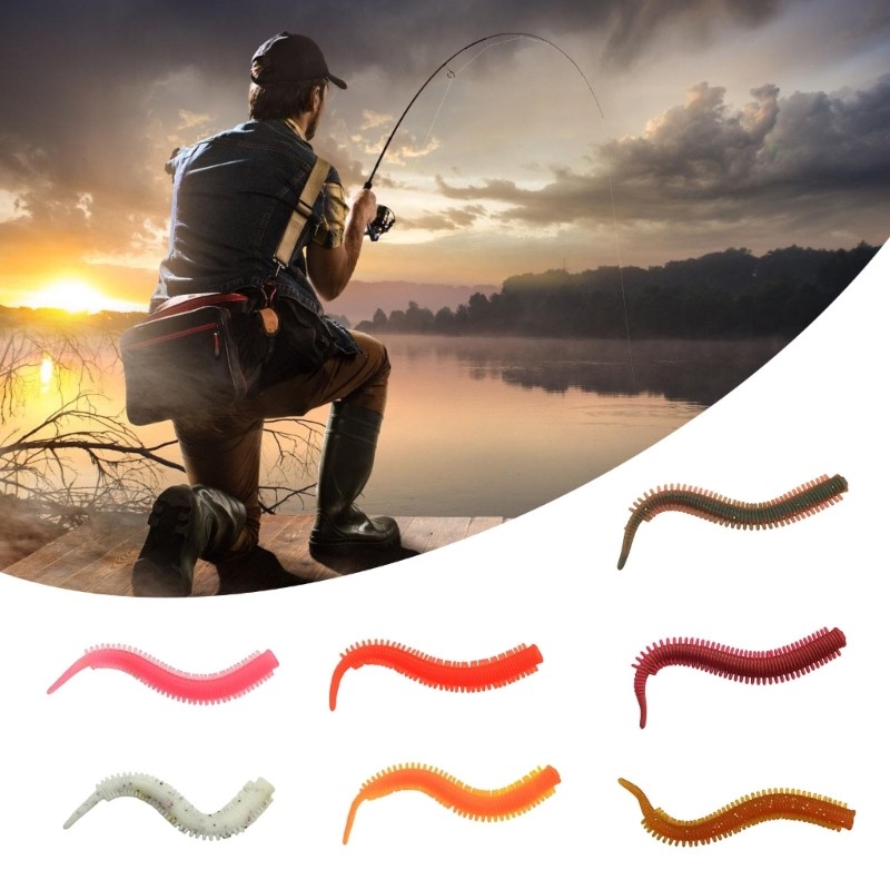 Sẽ Giun Cát Wobbler Câu Cá Nhân Tạo Mềm Mồi Giun Mồi Câu Cá