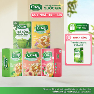 [COMBO 5] Hộp Trà Cozy Hòa Tan Vị Trà Đào, Trà Vải, Chanh Dây, Trà Chanh, Trà Sữa Matcha Giải Nhiệt Mùa Hè, Thơm Ngon