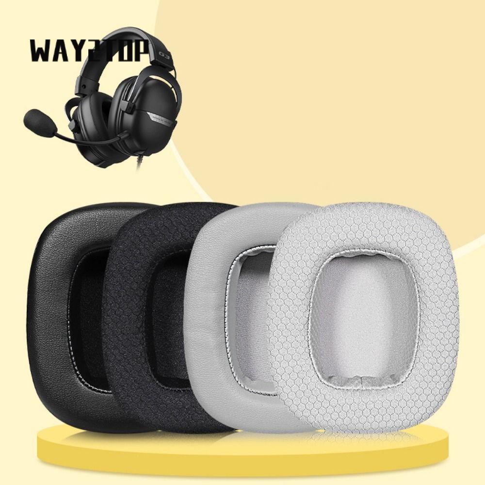 WAY2TOP 1 Cặp Đệm Tai, Phụ Kiện Tai Nghe Miếng Đệm Tai Da Protein, Miếng Đệm Tai Nghe Thay Thế Bọt B