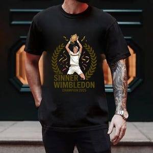 Áo Thun Thể Thao Jannik Sinner Cho Nam Nhi, 100% Bông Cao Cấp