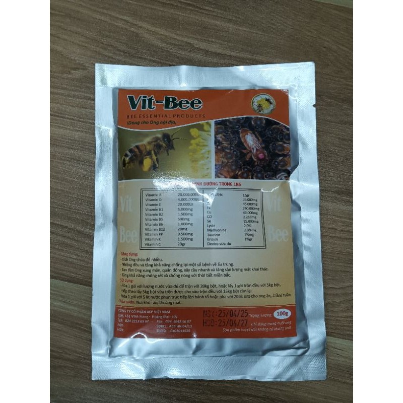 [Shop áo ong ] Dinh dưỡng ong, kích chúa đẻ nhiều Vit-Bee