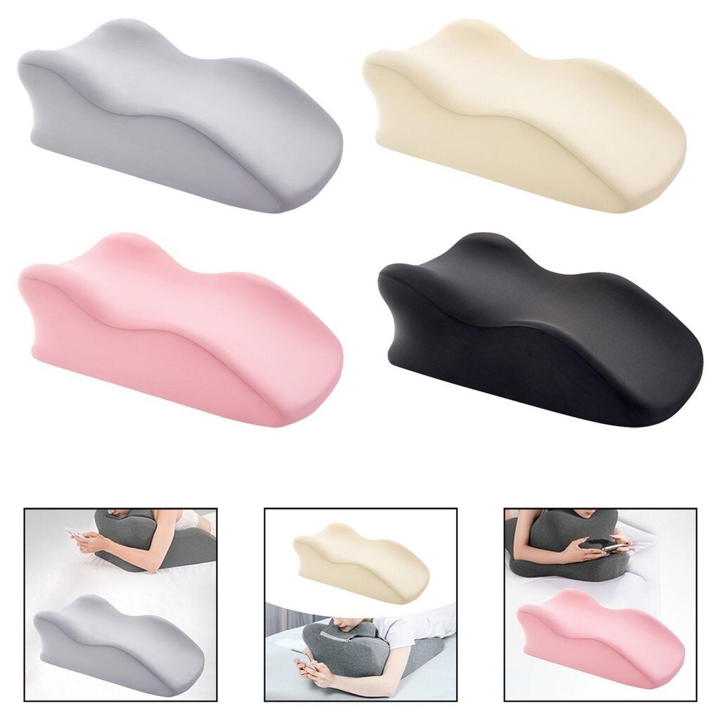 [svzfjuv] Ergonomic Memory Foam Bed Pillow Detachable Fabric .4x14.1x7.8inch Versatile for Reading S