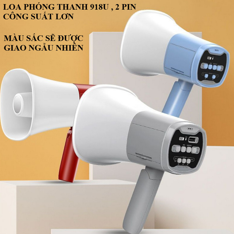Loa 2 Pin.Loa Phóng Thanh Công Suất Lớn,Loa Bán Hàng,Rao Vặt.Hỗ Trợ USB,Ghi Âm Giọng Nói Tiện Lợi