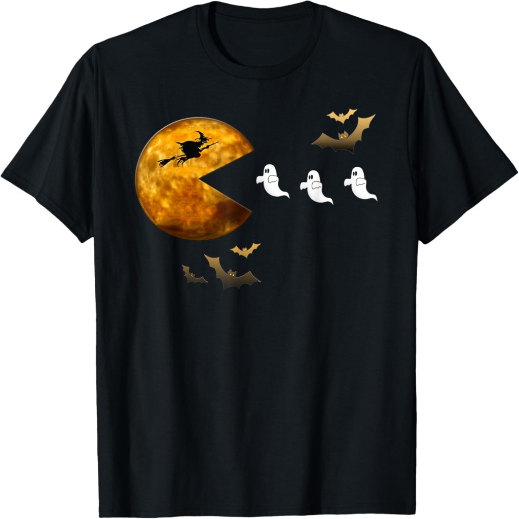 Áo thun Fun Halloween Full Moon Eating s - Halloween T-Shirt