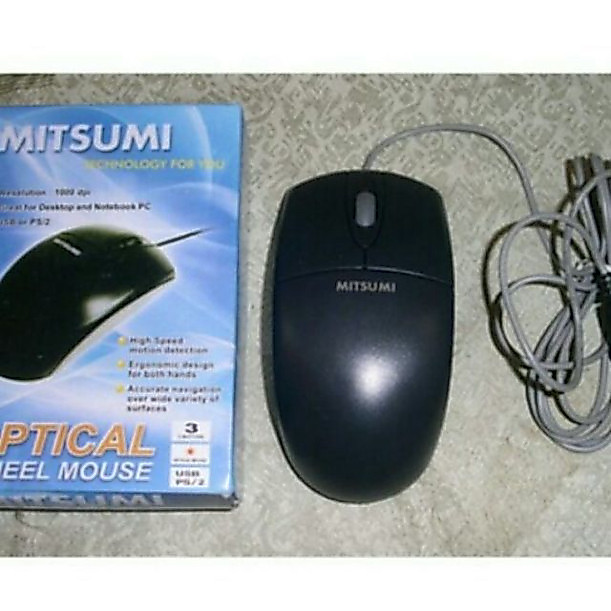 Chuột Máy Tính Có Dây Mitsumi Lớn S6703 và Chuột Máy Tính Có Dây Mitsumi Nhỏ S6603