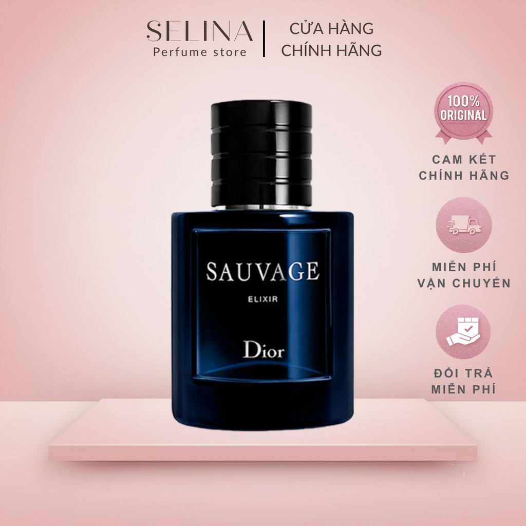 [Chính hãng] Nước Hoa Nam Dior Sauvage Elixir 60ml Fullsize Nam Tính, Hấp Dẫn, Quyền Lực