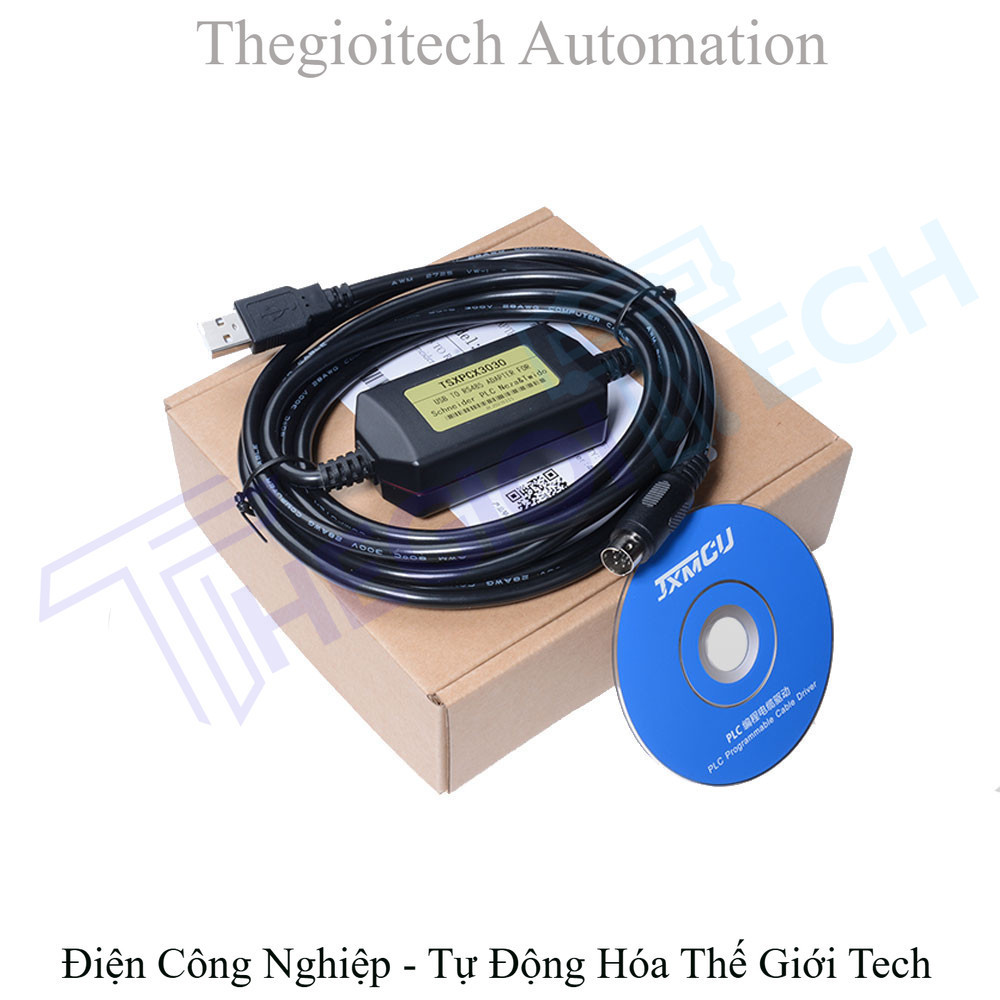 Cáp lập trình TSXPCX3030-C TSXPCX3030  tương thích cho PLC TWIDO/NEZA Modicon TSX Schneider TSX Neza