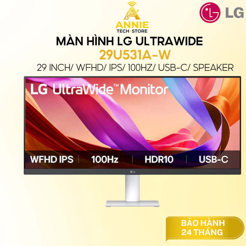 Màn hình LG UltraWide 29U531A-W (29 Inch/ WFHD/ IPS/ 100Hz/ USB-C/ Speaker) - Hàng chính hãng