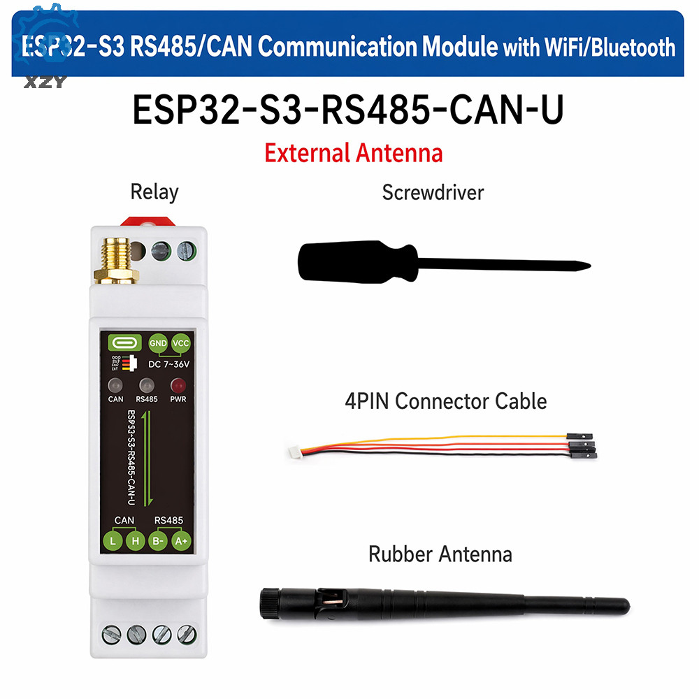 ESP32-S3-RS485-CAN 1 Kênh WiFi Bluetooth Relay Bảng Điều Khiển Công Nghiệp RS485 CÓ THỂ Giao Tiếp Lo