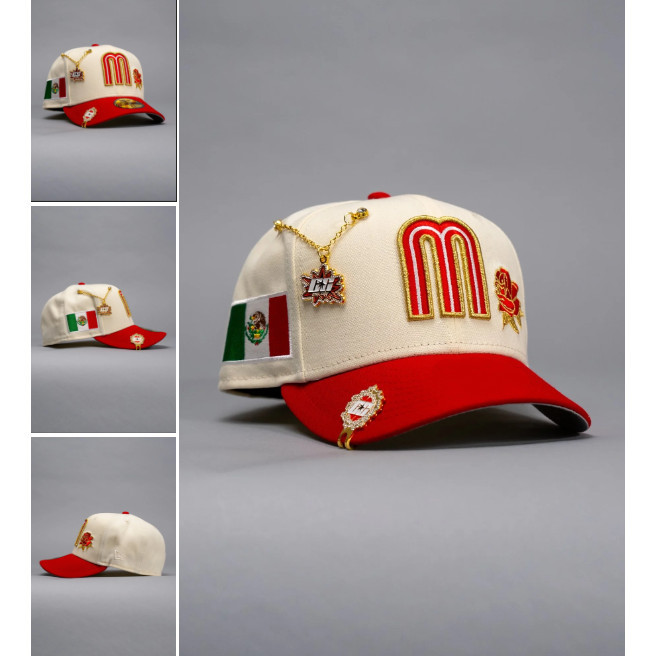 AA-Chất lượng Mũ bóng chày có thể điều chỉnh kỷ nguyên mới, MỚI ERA 9FIFTY CHROME / RED MEXICO 2025 