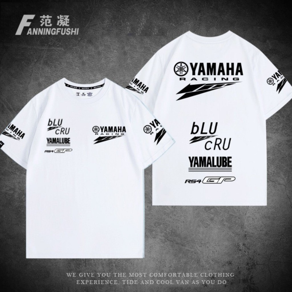 Hàng sẵn có Yamaha YAMAHA Motorcycle GP Factory Team Cycling Locomotive Lovers Áo thun 100% Cotton T