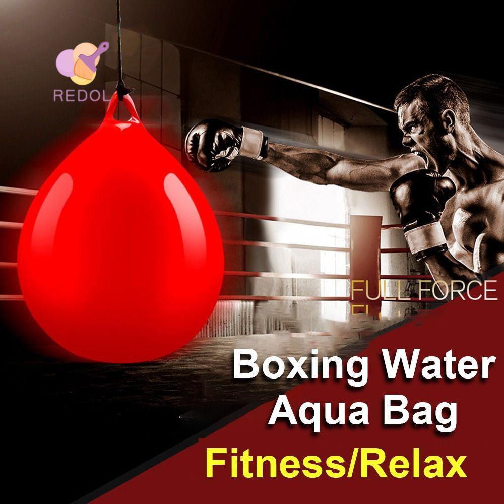 REPKG Aqua Punching Bag, PVC Heavy Duty Boxing Water Aqua Bag, Red Boxing Practice Treo Tie Speed Ba