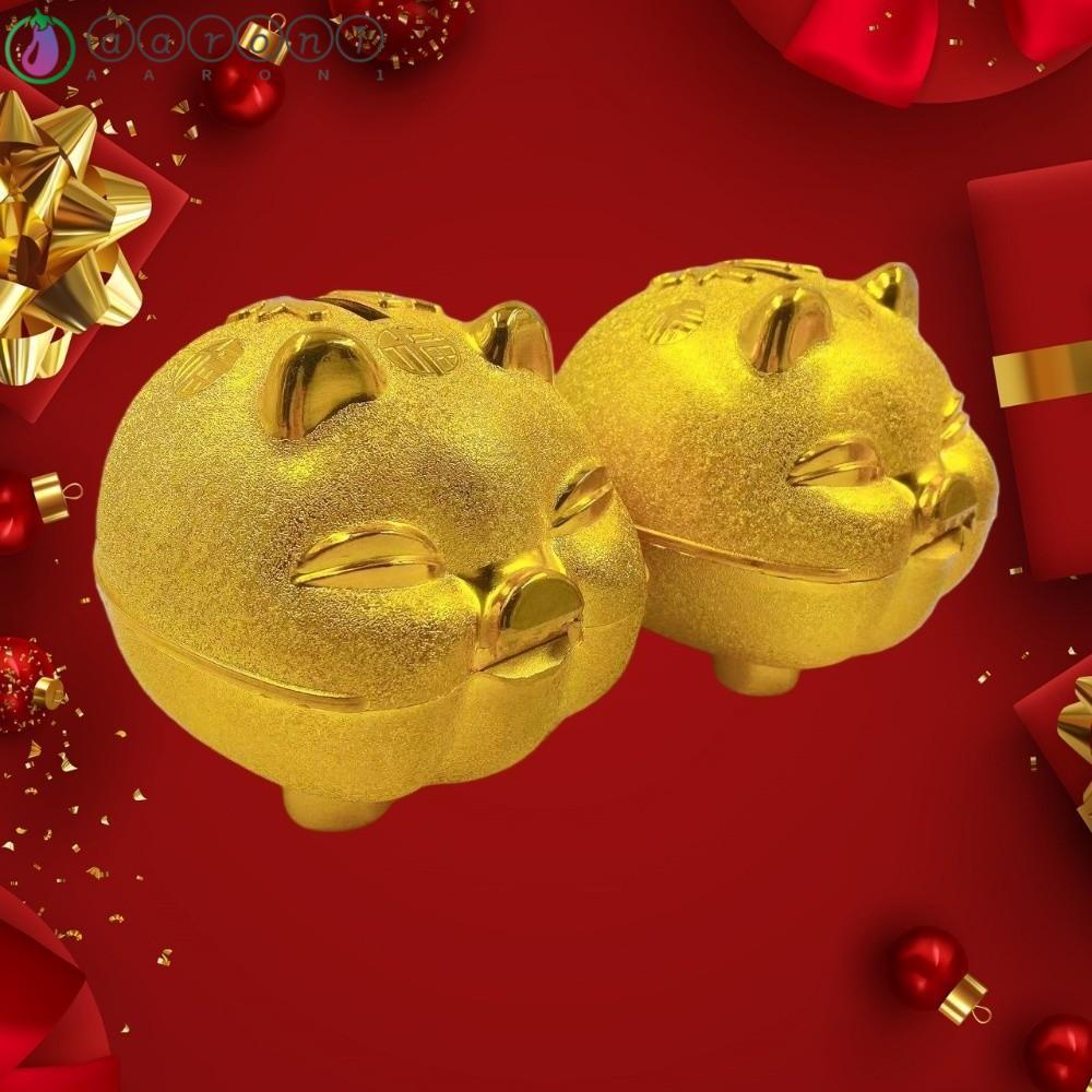 AARON1 Lợn Nhựa Heo Đất, Động Vật Nhựa Lợn Tiền Bình, Trang Trí Dày Lợn May Mắn Đồng Xu Tiết Kiệm Hộ