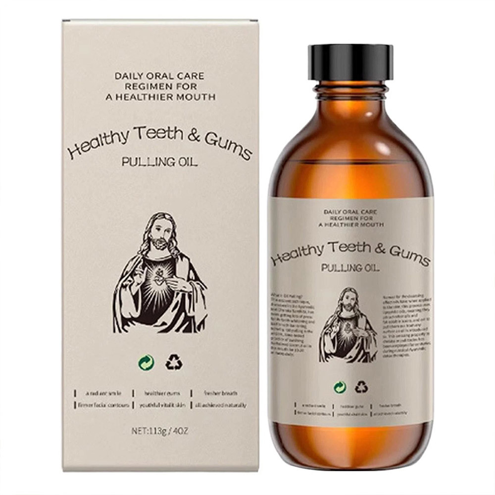Healthy Teeth & Gums Mouth Pulling Oil Herbal Gentle Formula Remove Oral Impurities Improve Oral Hyg