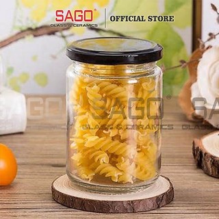 [ Hộp 06 ] Hũ thủy tinh Trụ Tròn 100ml, 220ml, 350ml, 500ml,1000ml nắp thiết