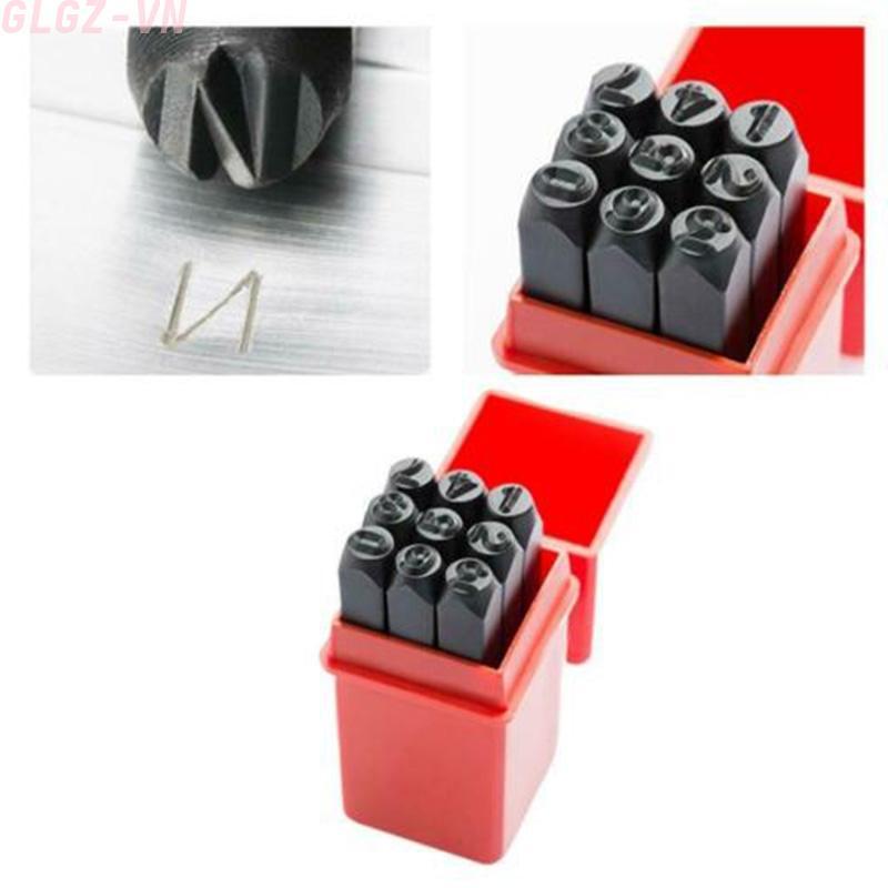 Steel Metal Numbers Stamp Craft Kit for Jewelry and Leather Work 9 Arabic Stamps