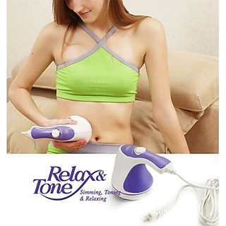 Máy Massage Cầm Tay Rung Mạnh RELAX & TONE, Máy Đánh Mỡ Bụng Giảm Béo, Đùi, Bắp Chân, Giảm Nhức Mỏi Massage Toàn Thân