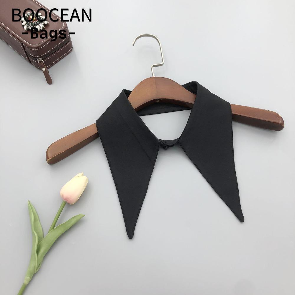 Áo kiểu cổ điển BOOCEAN, Cổ áo giả màu trơn Dacron, Cổ áo sơ mi