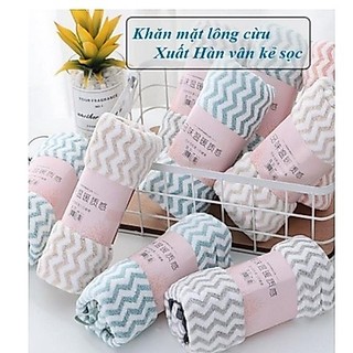 Combo 2c khăn mặt kẻ xuất hàn (30*50cm)