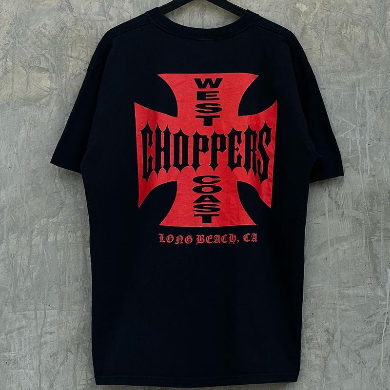 West Coast Choppers American West Coast Style Áo thun ngắn tay cec Thương hiệu hợp thời trang Nửa ta