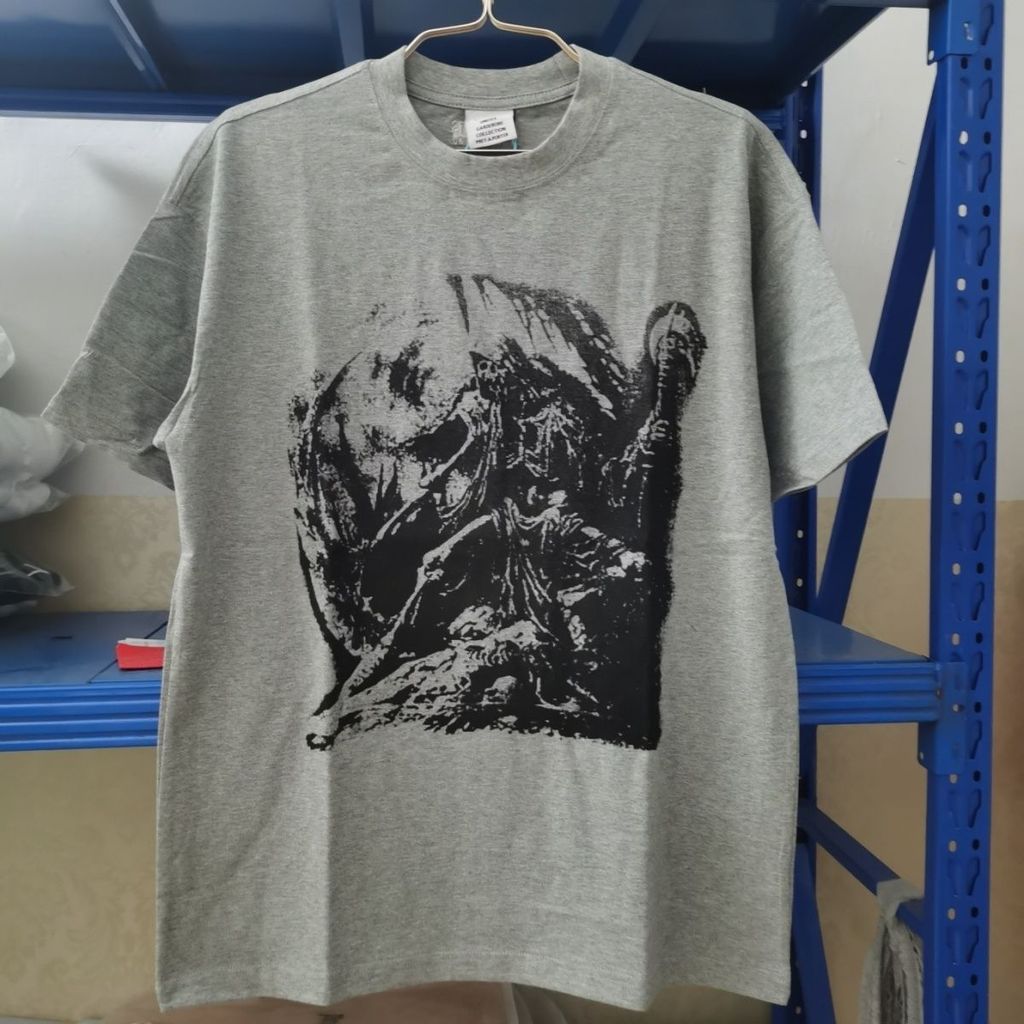 VETEMENTS VETEMENTS Hình liềm In Hình Phố Cao Cấp Rời Nam Nữ Tay Ngắn Cặp Đôi 32123
