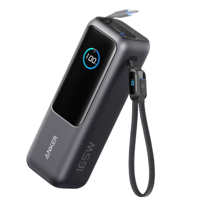 Sạc dự phòng Anker Zolo 1C1A 165W 25000mah kèm cáp TypeC sạc dượcd laptop A1695