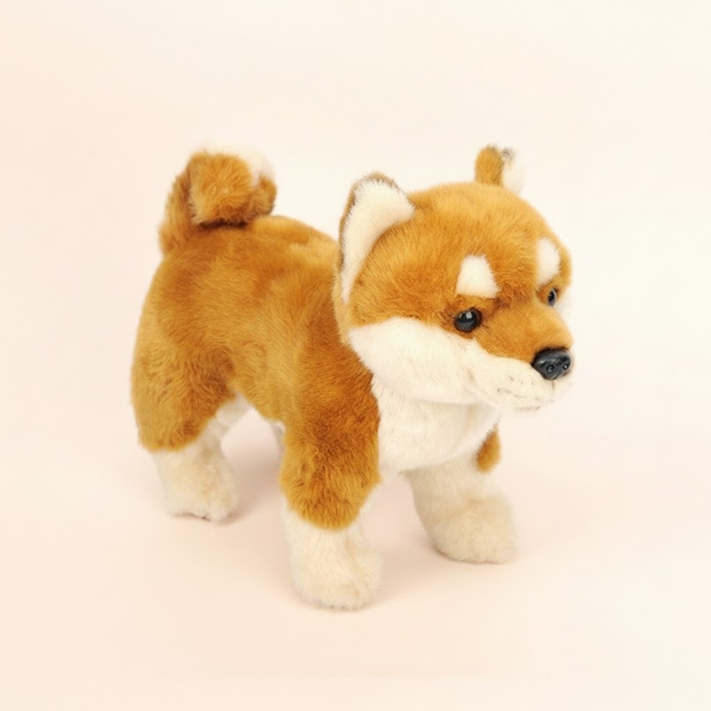 Akita Inu Đồ Chơi Nhồi Bông Mềm Chó Akita Đồ Chơi Nhồi Bông Cudly Đứng Cho Trẻ Em, Trang Trí Phòng N