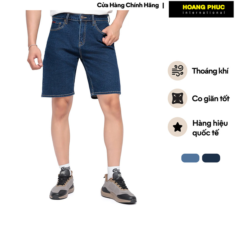 Quần Short Jean Nam ECKO UNLTD. Dáng Suông Cotton Pha Co Giãn Thoáng Mát IF25-05067
