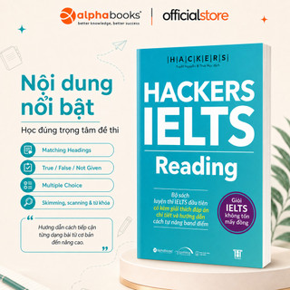 Sách - Hackers IELTS Reading – Kèm Chiến Lược Và Lời Giải Chi Tiết (Gamma Books)