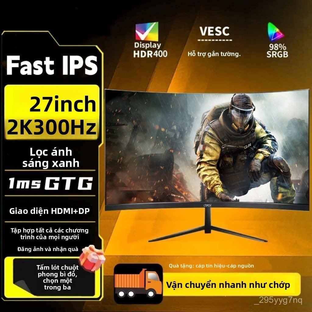 Màn hình cong 32 inch 2K 180Hz và 4K 144Hz đa chế độ nâng hạ chuyên nghiệp chơi game mượt mà bán chạ