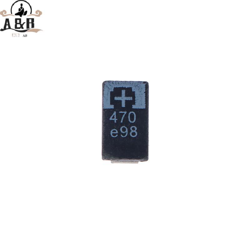 [A & B] 5 CÁI 2R5TPE470M9 470 2.5V 470UF Tụ điện Tantalum Tụ điện Polymer {vn}