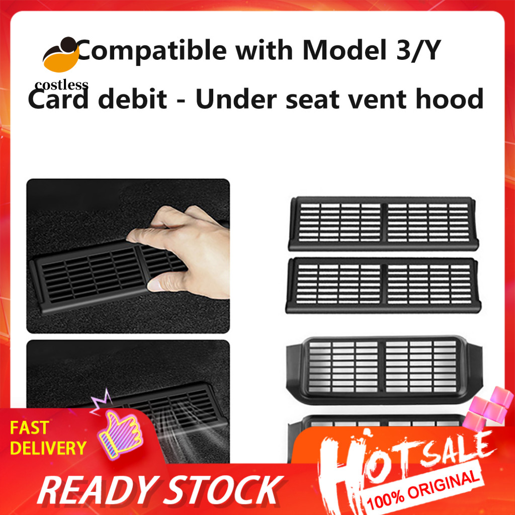 Vỏ thoát khí ô tô cho Tesla Model Y Lắp đặt dễ dàng Vỏ lỗ thông hơi cho Tesla Model Y và 3 2 chiếc V
