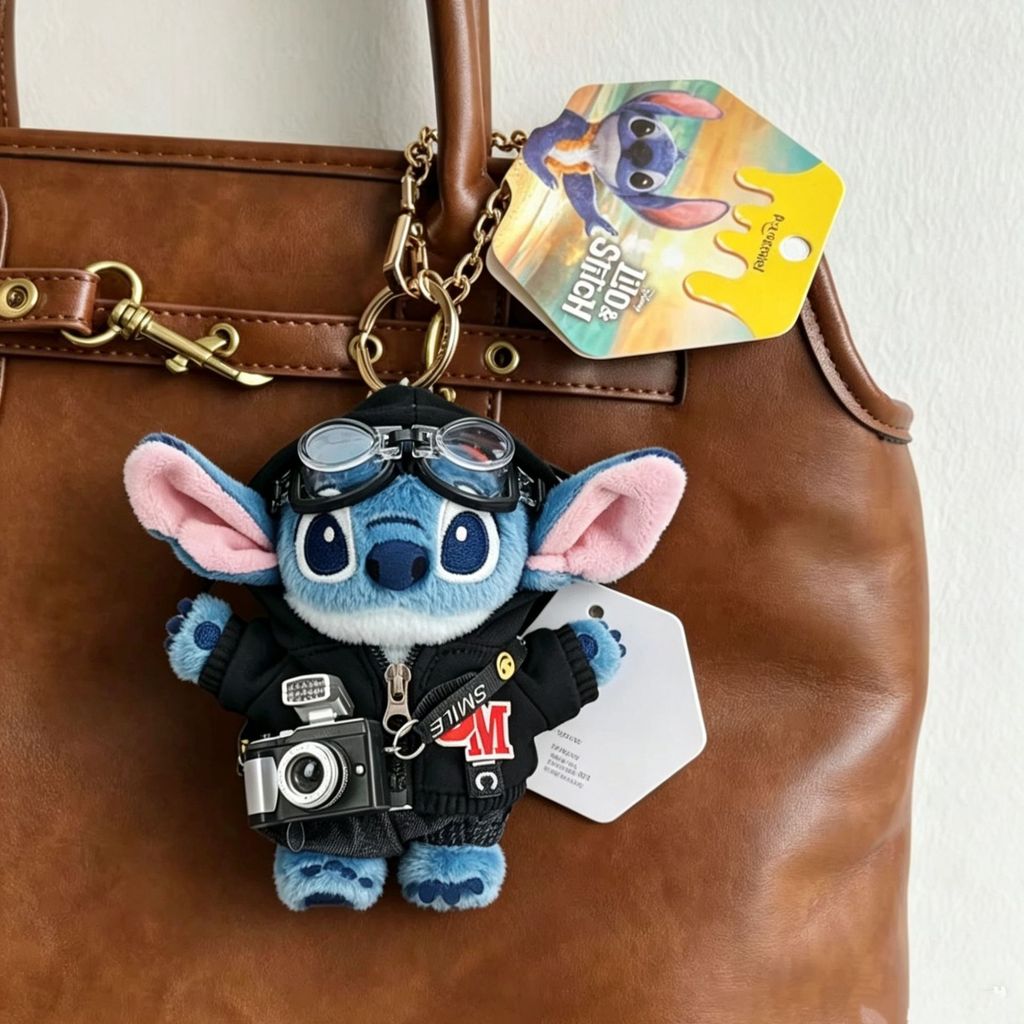New Stitch plush toy keychain pendant, Stitch doll keychain, couple's gift