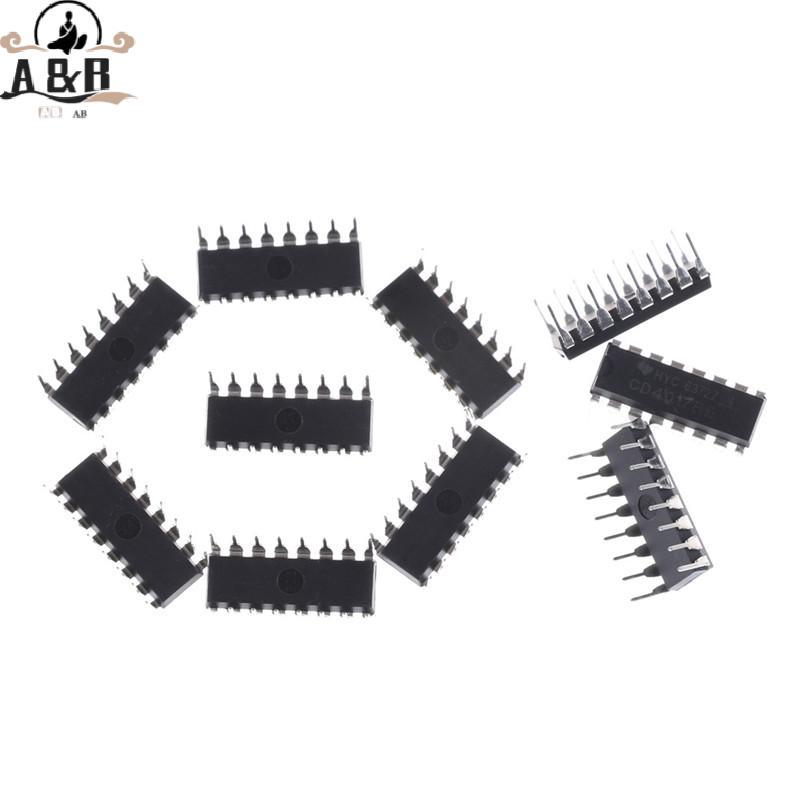 [A & B] 10 IC chia bộ đếm thập kỷ CD4017 CD4017 {vn}