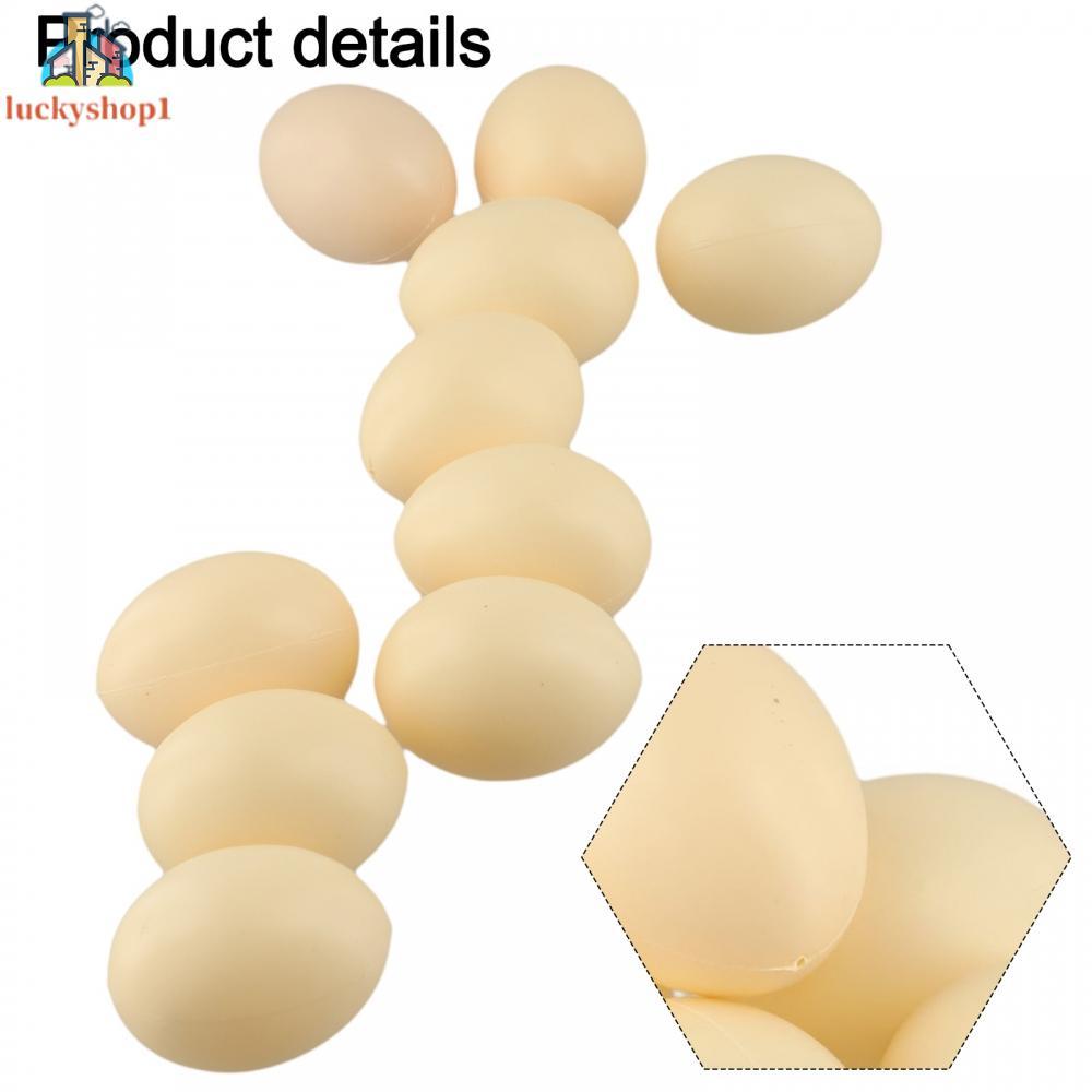 【HÀNG CÓ SẴN】Faux Chicken Eggs Store Displays Stimulate Hens To Lay Eggs Plastic Chicken Eggs-BIG SA