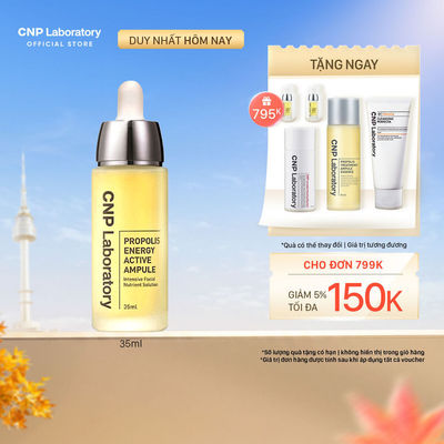 [CNP] Tinh chất tái tạo phục hồi da chiết xuất keo ong CNP Propolis Energy Active Ampule 35ml