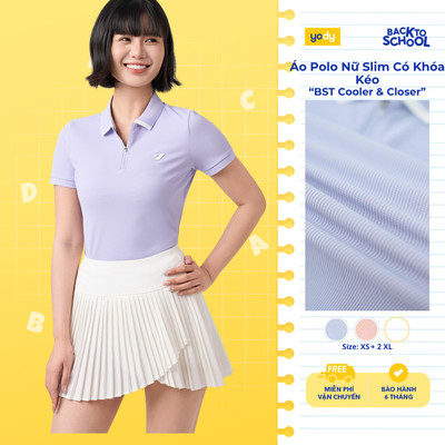 [BST Cooler & Closer] Áo Polo Nữ Yody Slim Có Khóa Kéo WCPO26A020