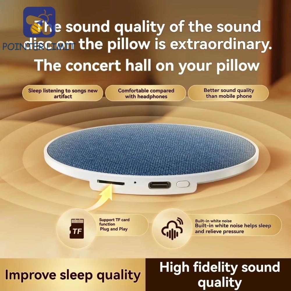POINTER LIMIT Under Pillow Loa Bluetooth, Máy trợ giúp giấc ngủ Âm thanh nổi HiFi Tiếng ồn trắng, Lo