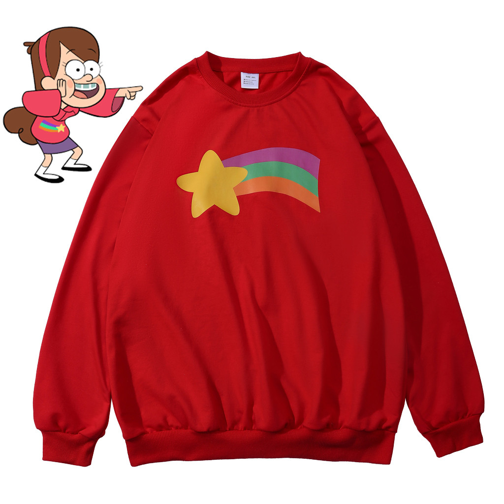 Mabel Pines Cosplay Top Mabel Pines Cầu Vồng Ngôi Sao Áo Halloween Trang Phục 3D In Áo Len Top Hàng 