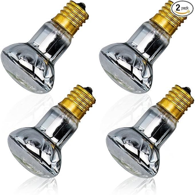 Bóng đèn dung nham 4 gói IoF 40w, 120V R39 E17 40W 4 bóng đèn thay thế cho đèn dung nham, lấp lánh, 